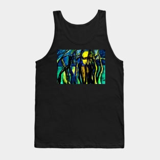 A Full Moon in the Forest that Comes Out of the Shadows of Paganism Tank Top
